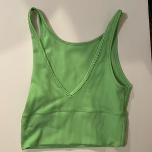 scream green power pivot lululemon tank